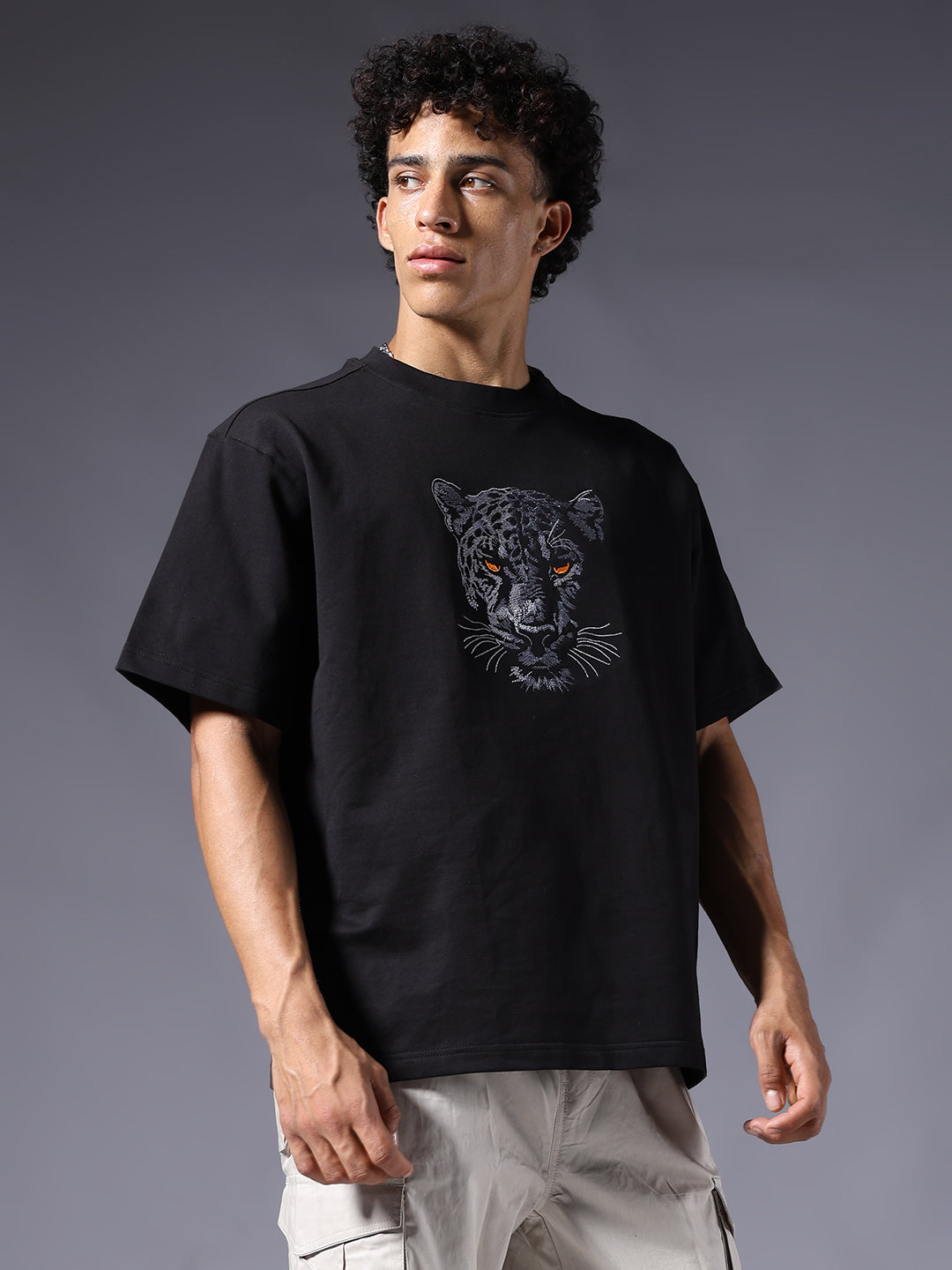 Rule the Streets in the Premium Panther Oversized T-shirt