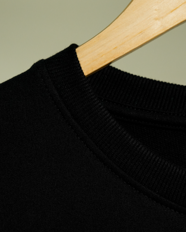 Black Panther Embroidered Oversized Tee