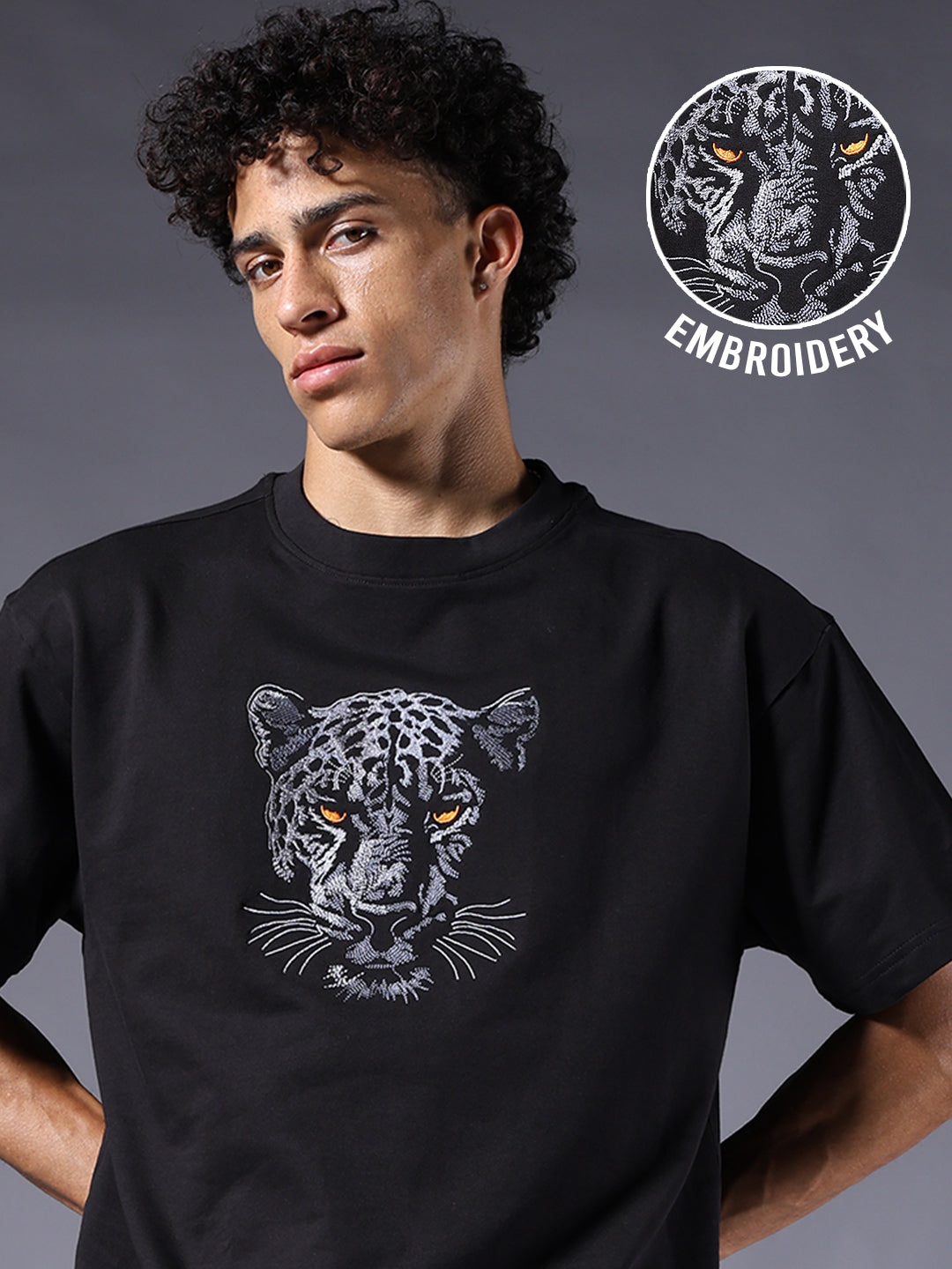 Rule the Streets in the Premium Panther Oversized T-shirt