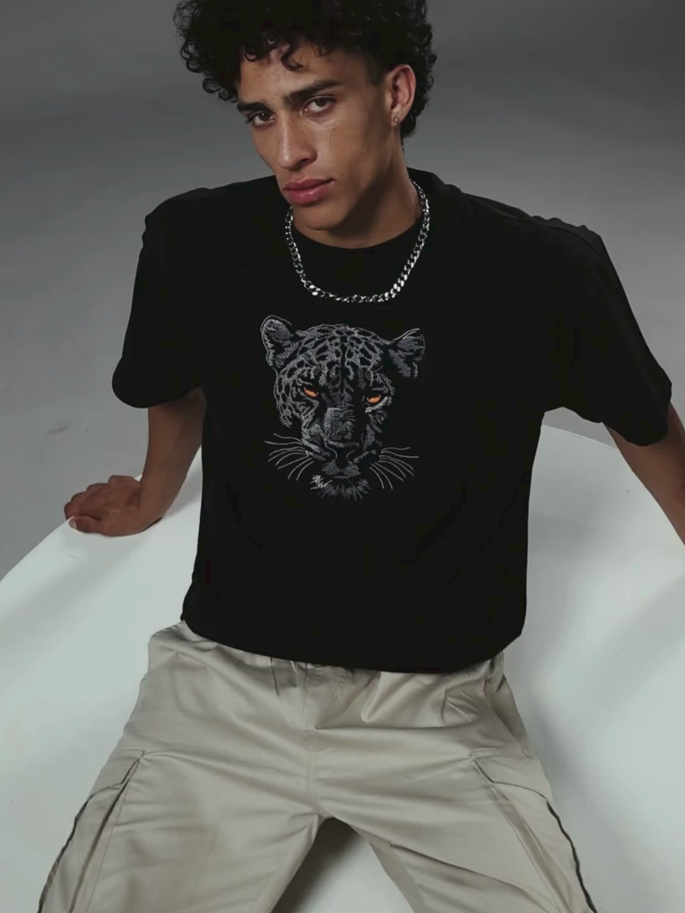 Rule the Streets in the Premium Panther Oversized T-shirt