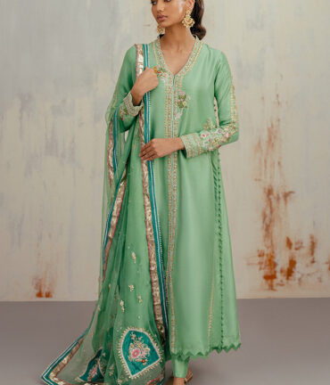 Vittoria Hand Embroidered Suit Set With Dupatta