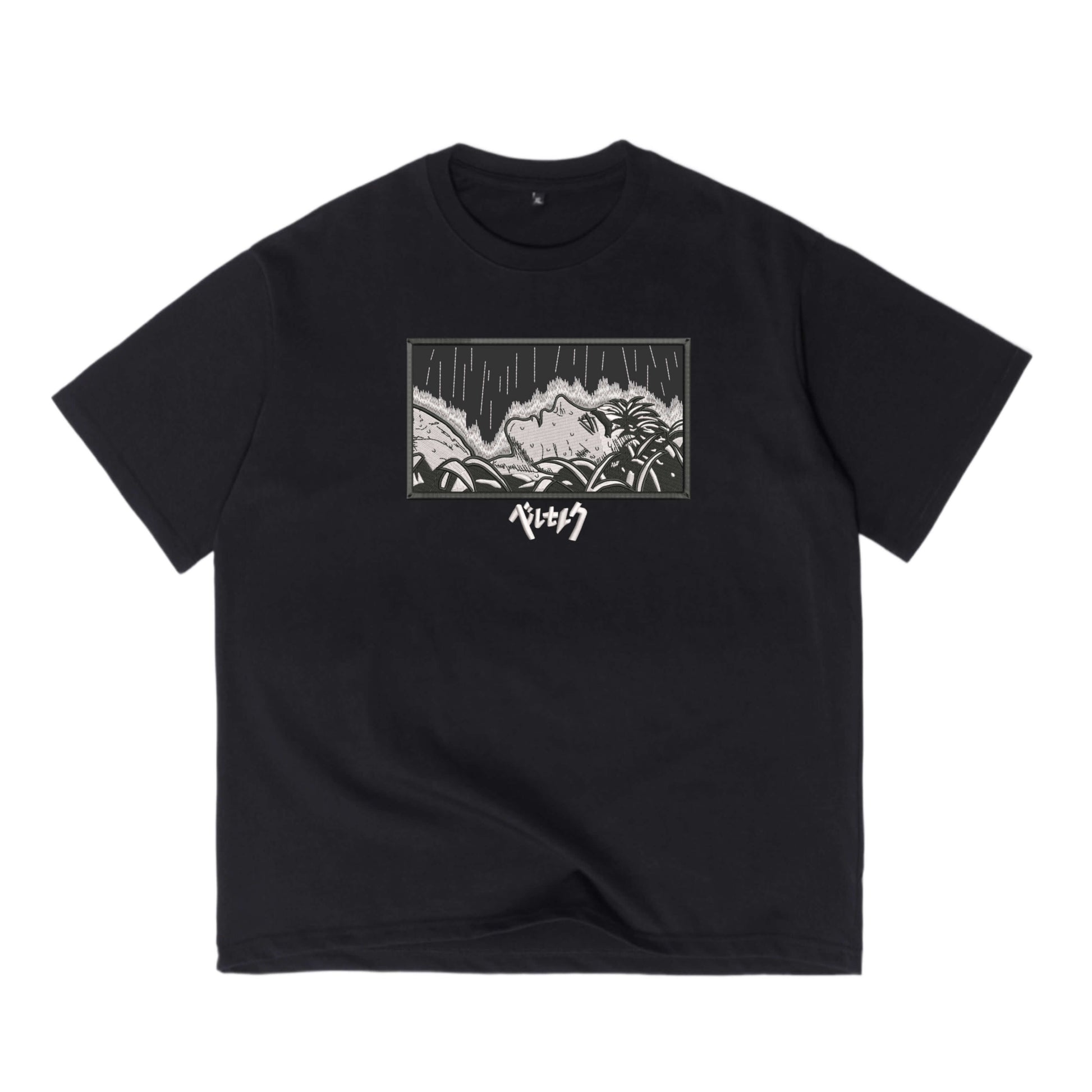 Escape into mystery with the Graphic Oversized T-Shirt